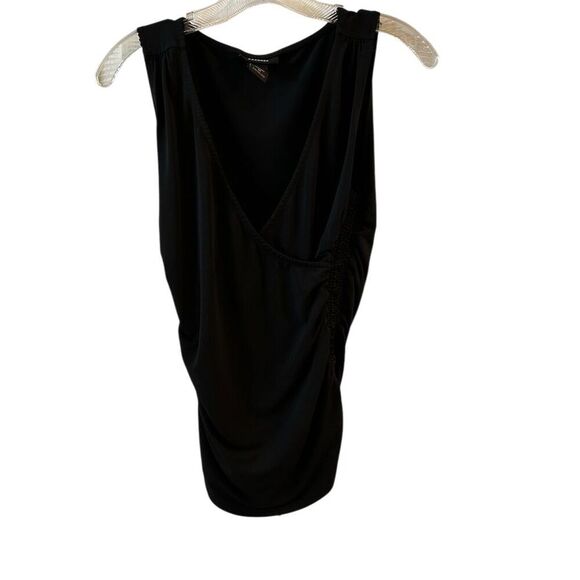 Express Women's M Black Sleeveless Drape Blouse Casual Spring - Picture 1 of 9